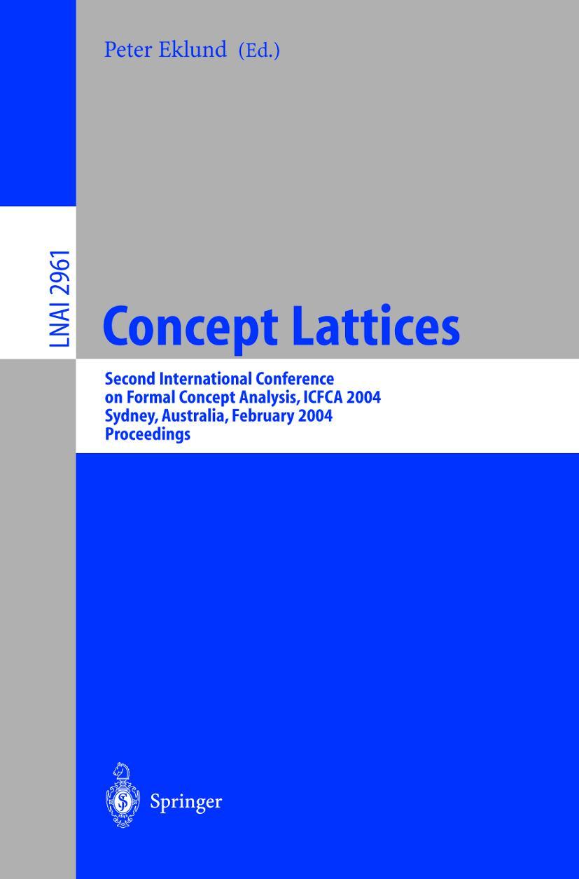 Vorderes Coverbild Concept Lattices