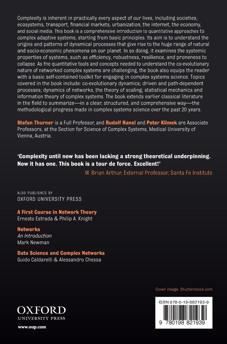 Rückseitencover Introduction to the Theory of Complex Systems