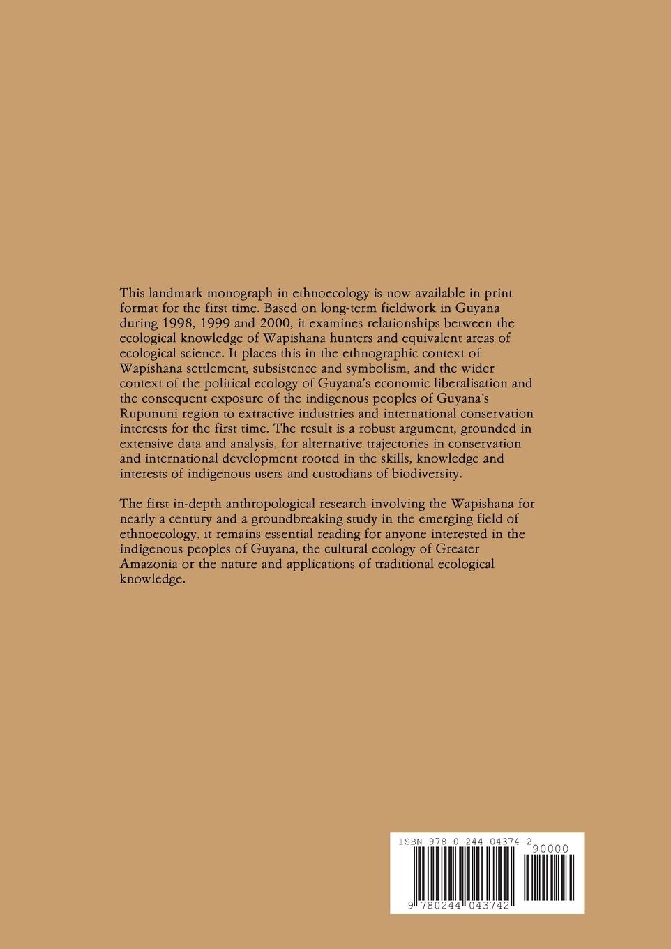Rückseitencover Wapishana Ethnoecology