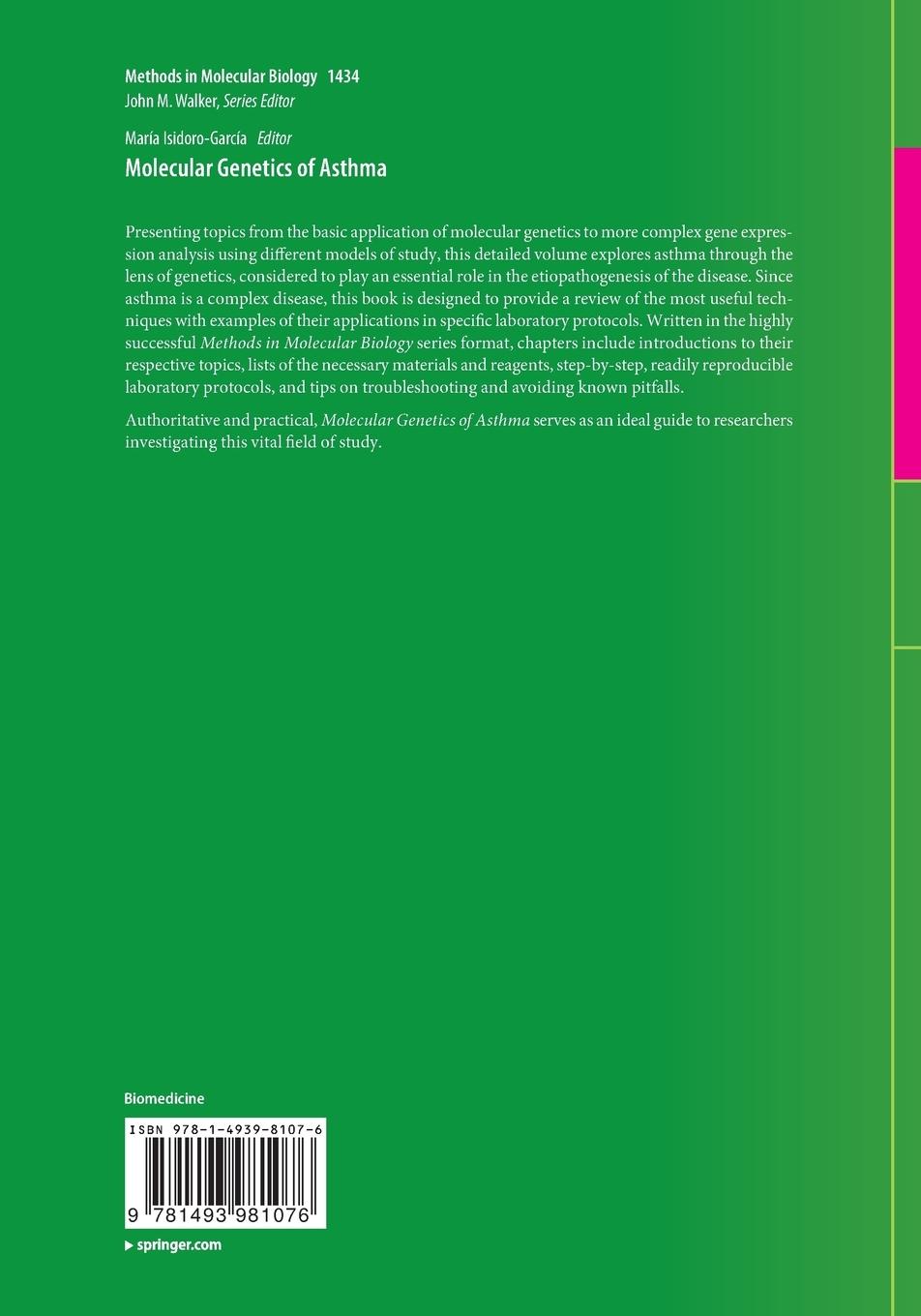 Rückseitencover Molecular Genetics of Asthma