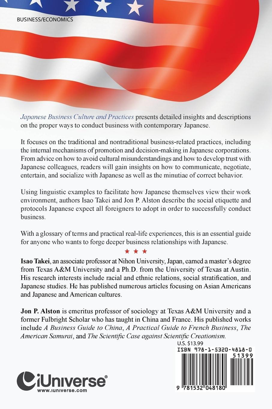 Rückseitencover Japanese Business Culture and Practices