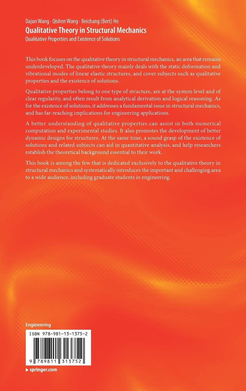 Rückseitencover Qualitative Theory in Structural Mechanics