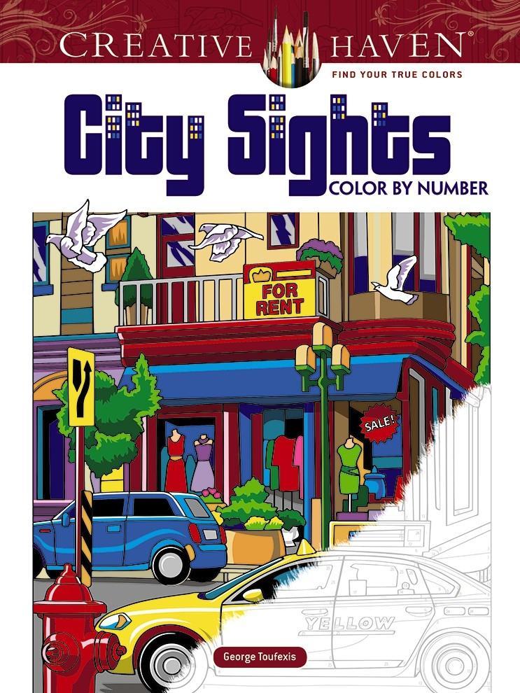 Vorderes Coverbild Creative Haven City Sights Color By Number