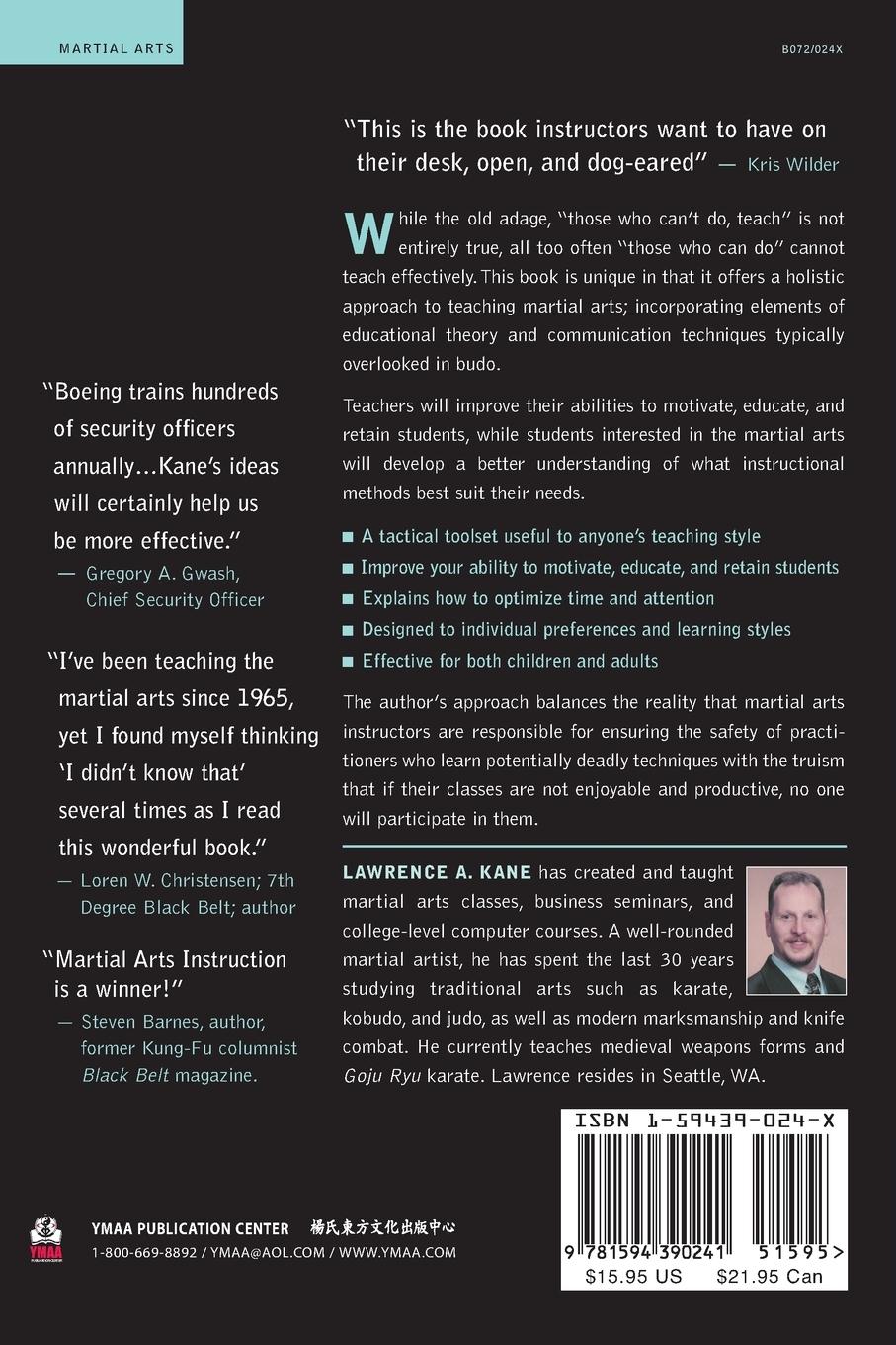 Rückseitencover Martial Arts Instruction