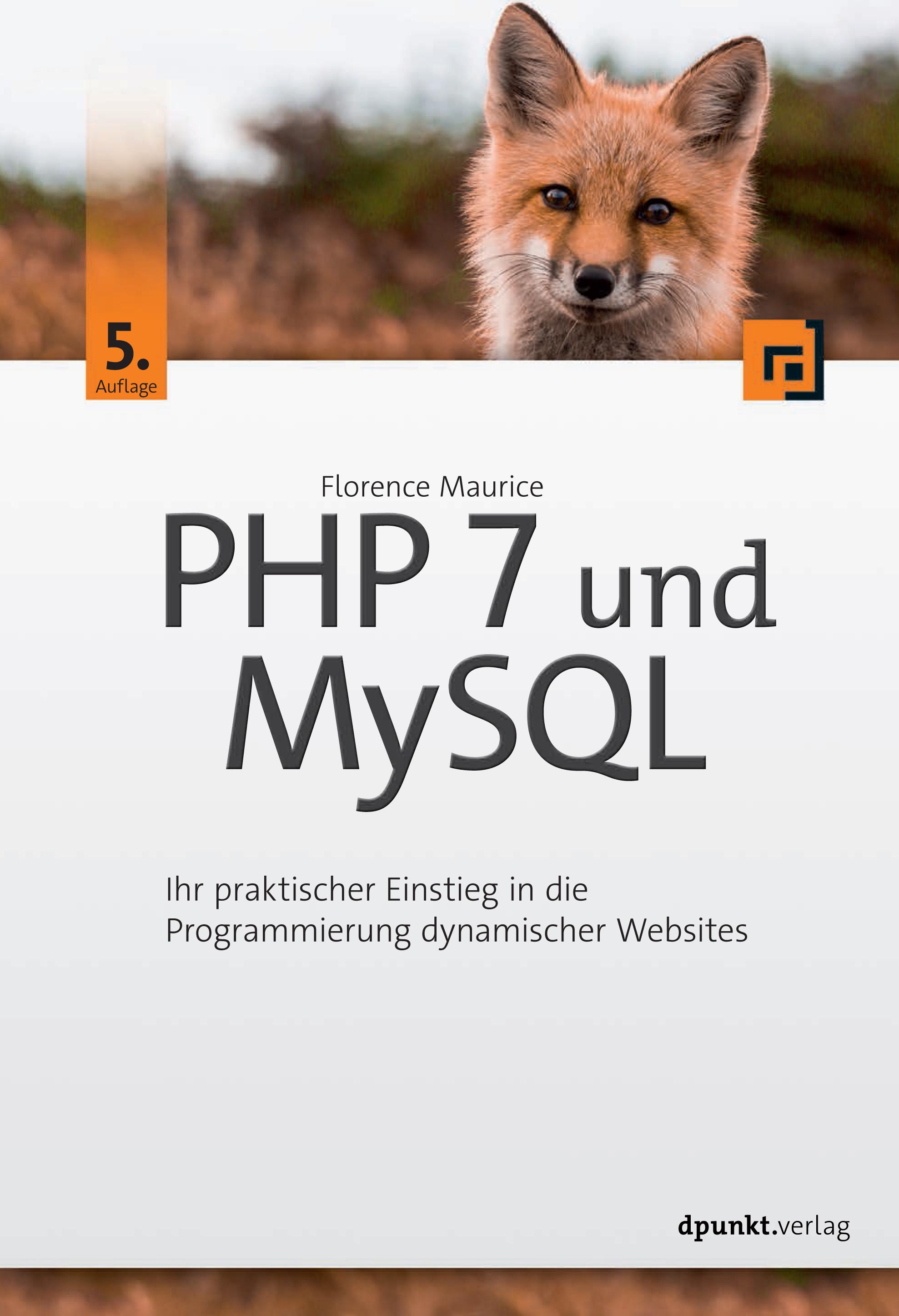 Vorderes Coverbild PHP 7 und MySQL