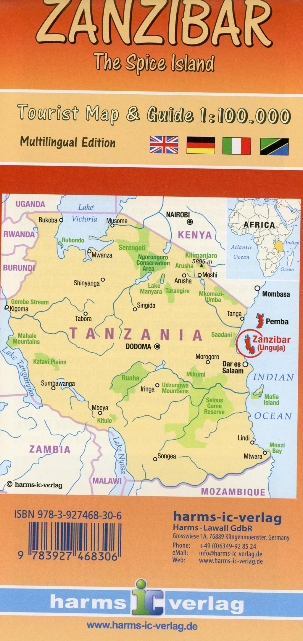 Beispielinhalt (Bild) Zanzibar 1:100000