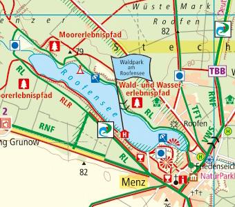 Beispielinhalt (Bild) Rheinsberger Seengebiet - Ruppiner Land 1:50 000