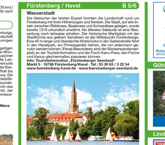 Beispielinhalt (Bild) Rheinsberger Seengebiet - Ruppiner Land 1:50 000
