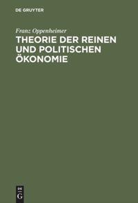 Vorderes Coverbild Theorie der reinen und politischen Ökonomie