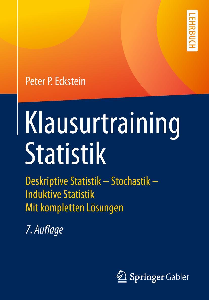 Vorderes Coverbild Klausurtraining Statistik