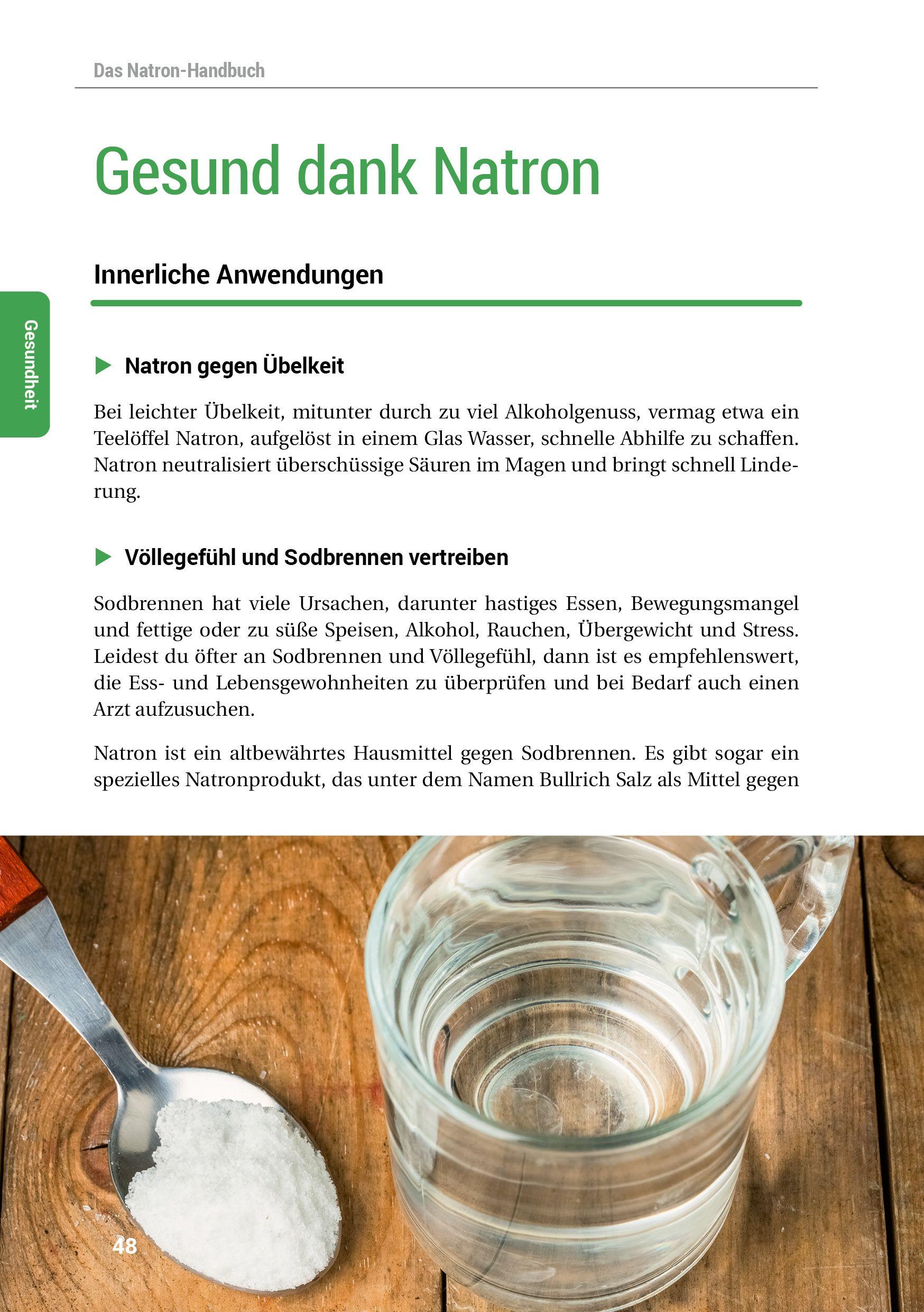 Beispielinhalt (Bild) Das Natron-Handbuch