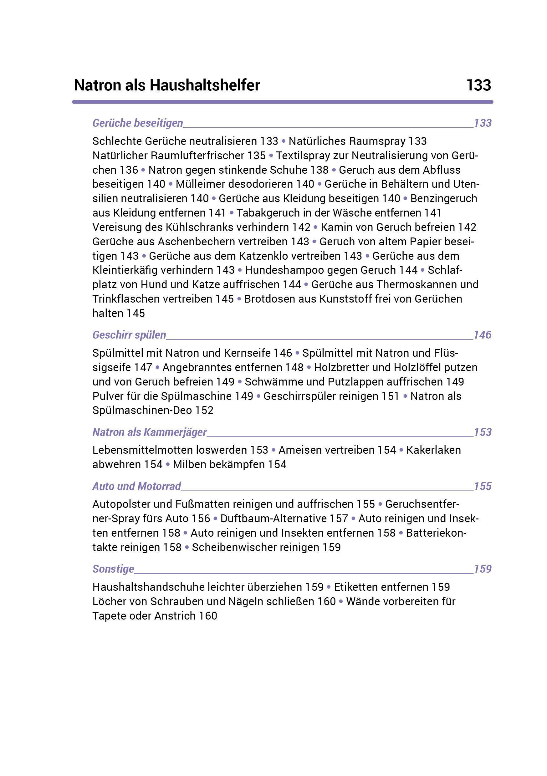 Beispielinhalt (Bild) Das Natron-Handbuch