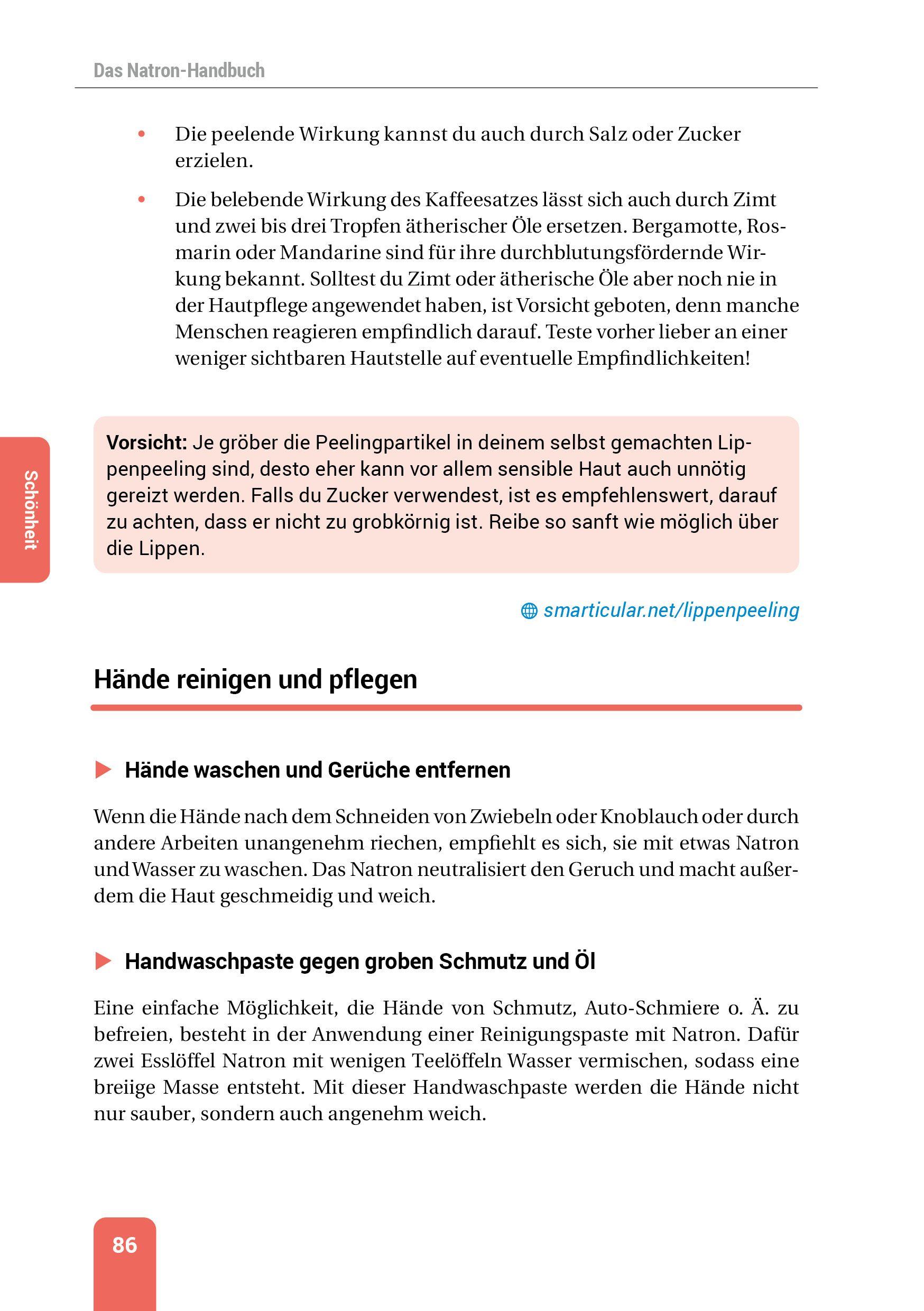 Beispielinhalt (Bild) Das Natron-Handbuch