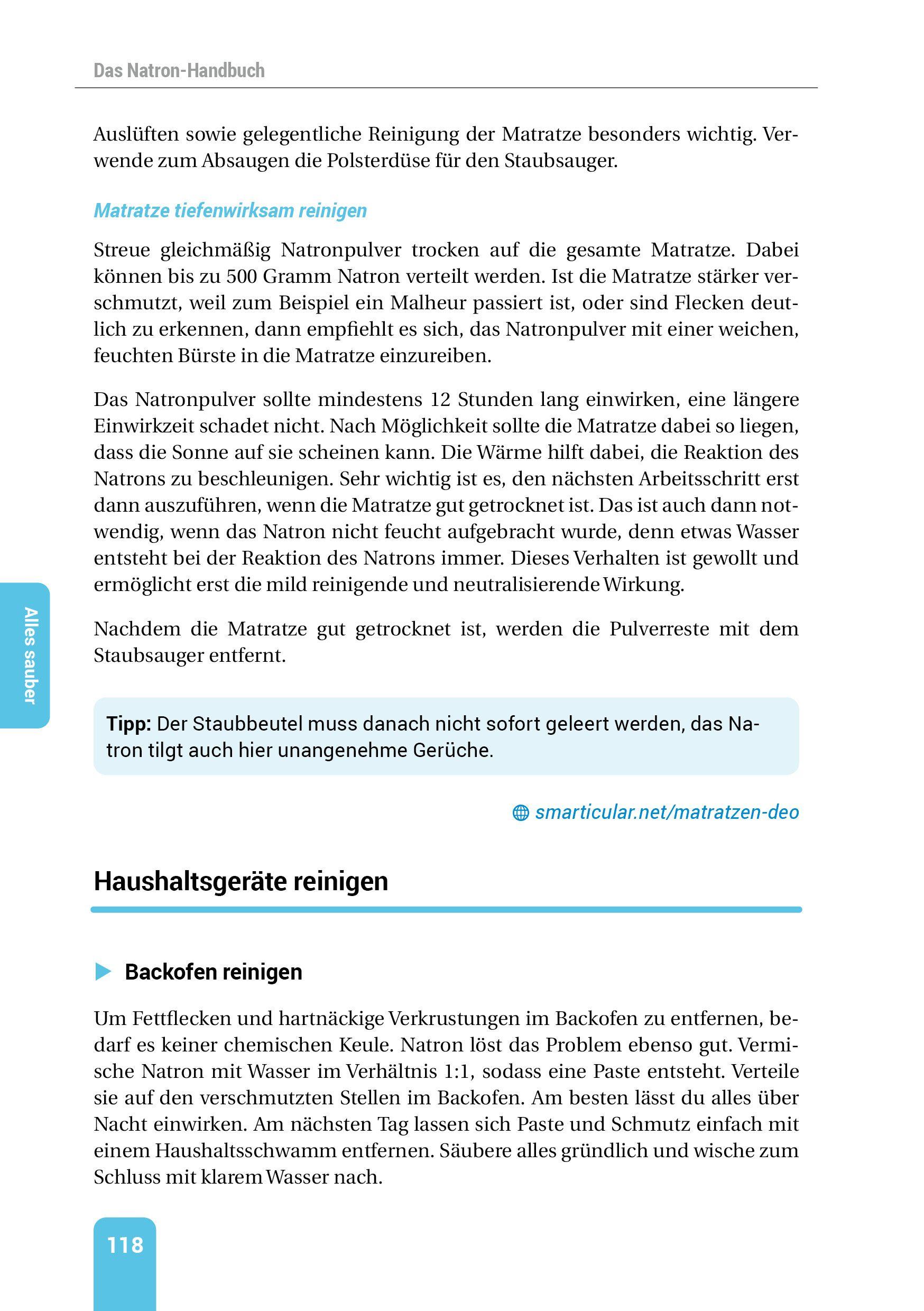 Beispielinhalt (Bild) Das Natron-Handbuch