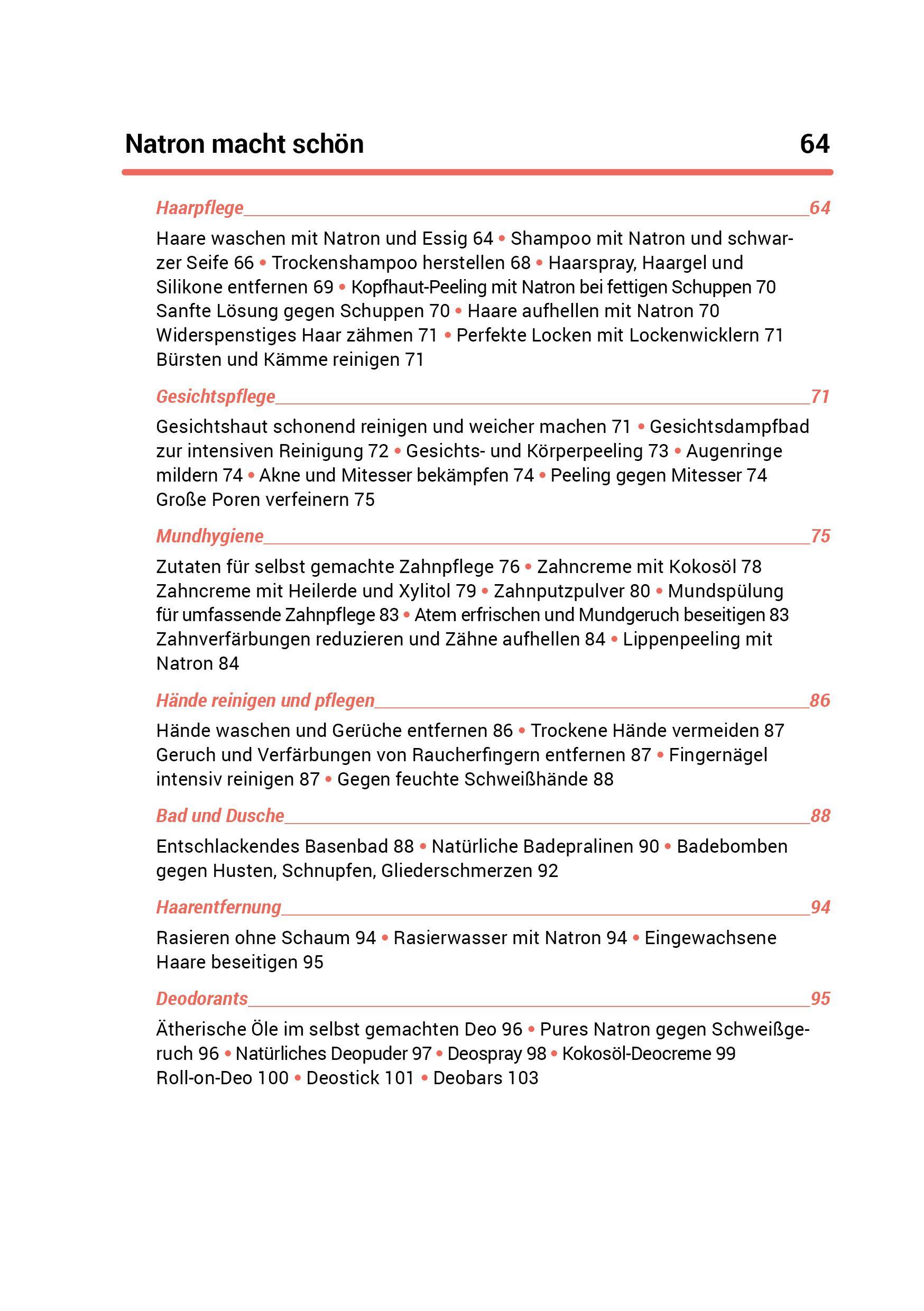 Beispielinhalt (Bild) Das Natron-Handbuch