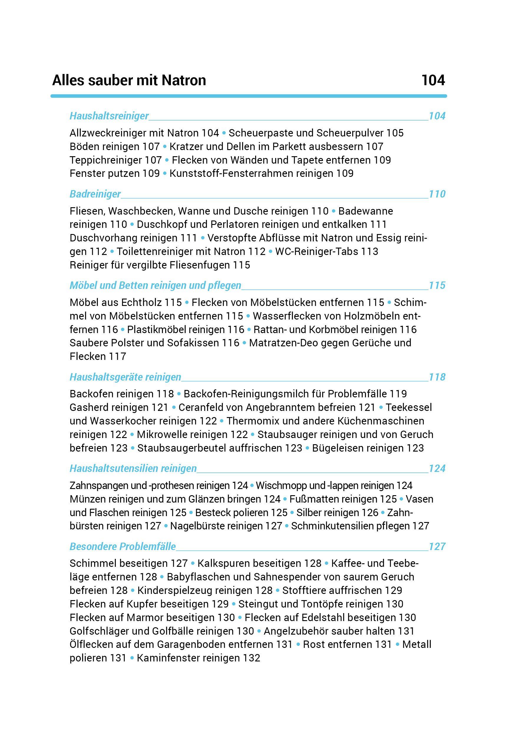 Beispielinhalt (Bild) Das Natron-Handbuch