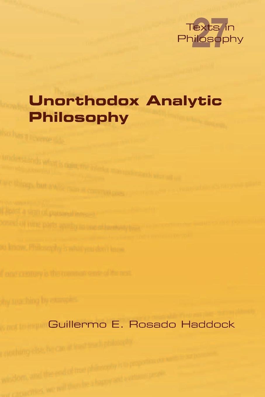 Vorderes Coverbild Unorthodox Analytic Philosophy
