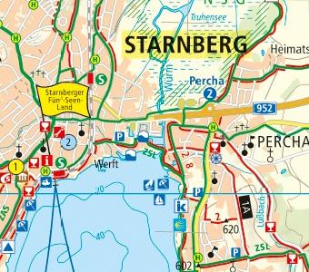 Beispielinhalt (Bild) Rad- und Wanderkarte Starnberger Fünf-Seen-Land 1 : 50 000