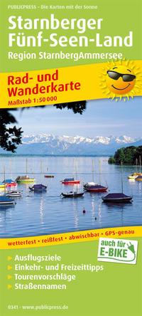 Vorderes Coverbild Rad- und Wanderkarte Starnberger Fünf-Seen-Land 1 : 50 000