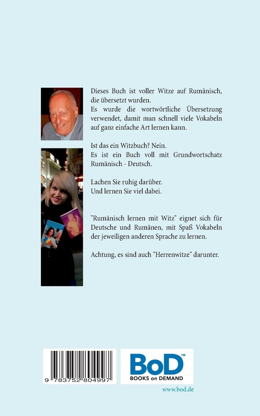 Rückseitencover Rumänisch lernen mit Witz