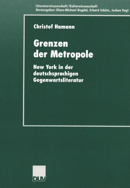 Vorderes Coverbild Grenzen der Metropole
