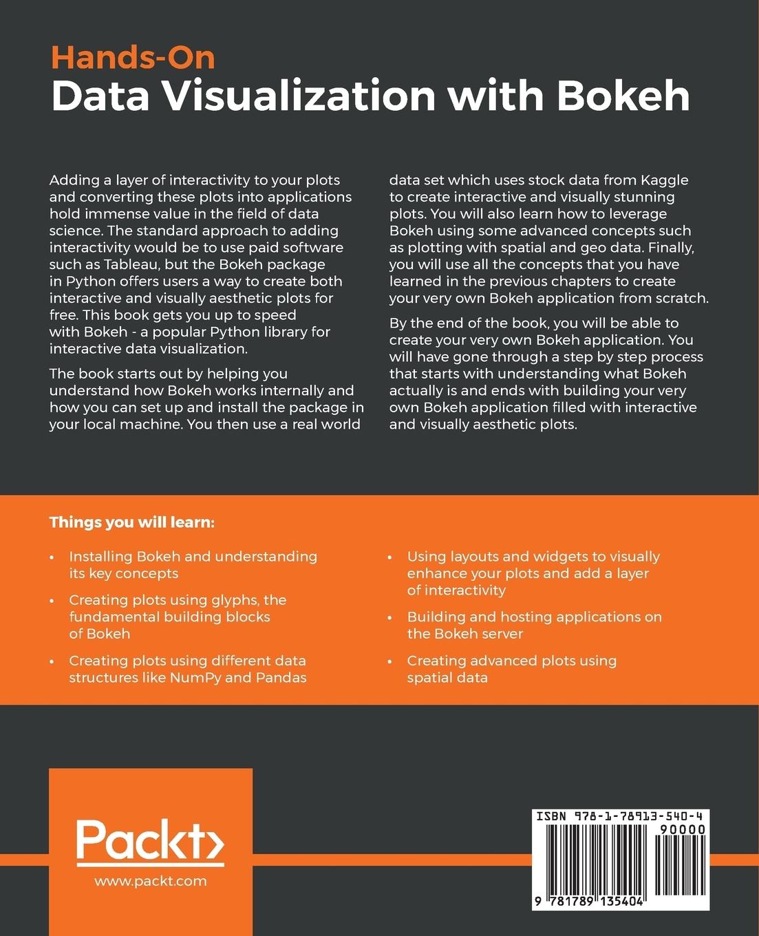 Rückseitencover Hands-on Data Visualization with Bokeh