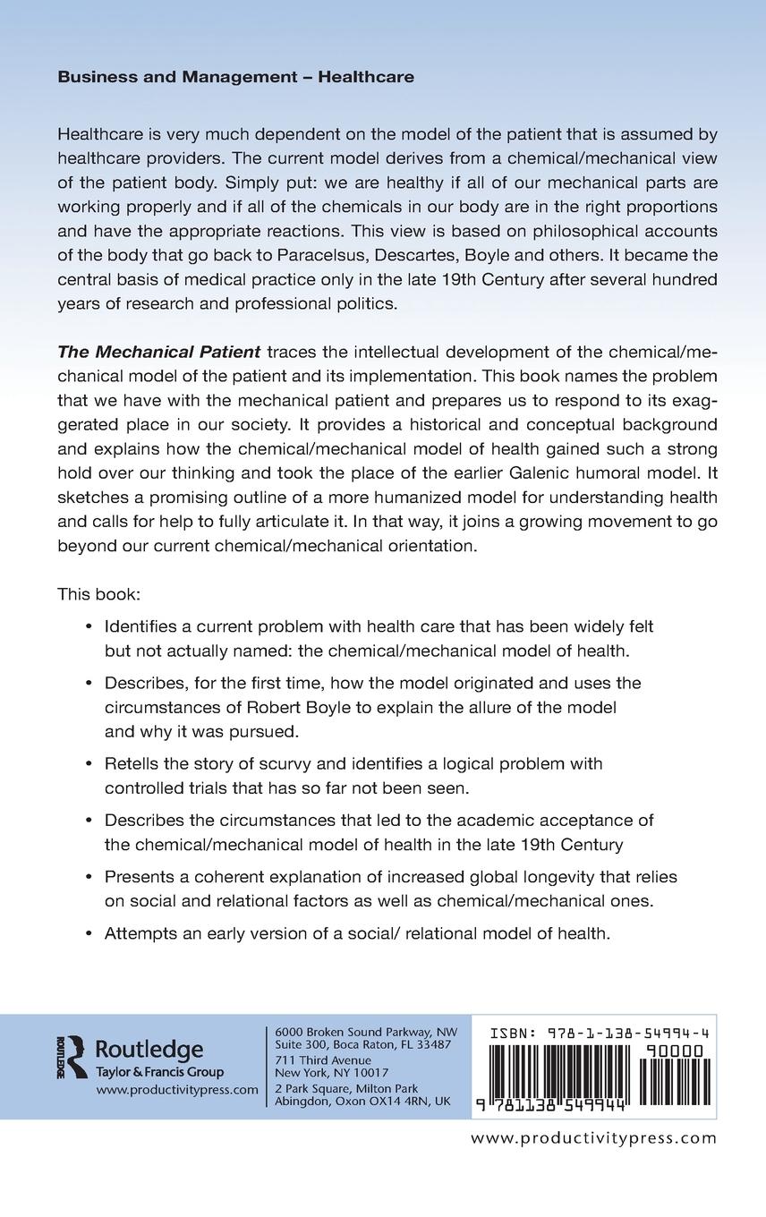 Rückseitencover The Mechanical Patient