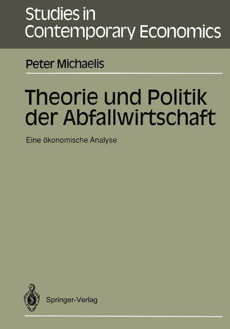 Vorderes Coverbild Theorie und Politik der Abfallwirtschaft