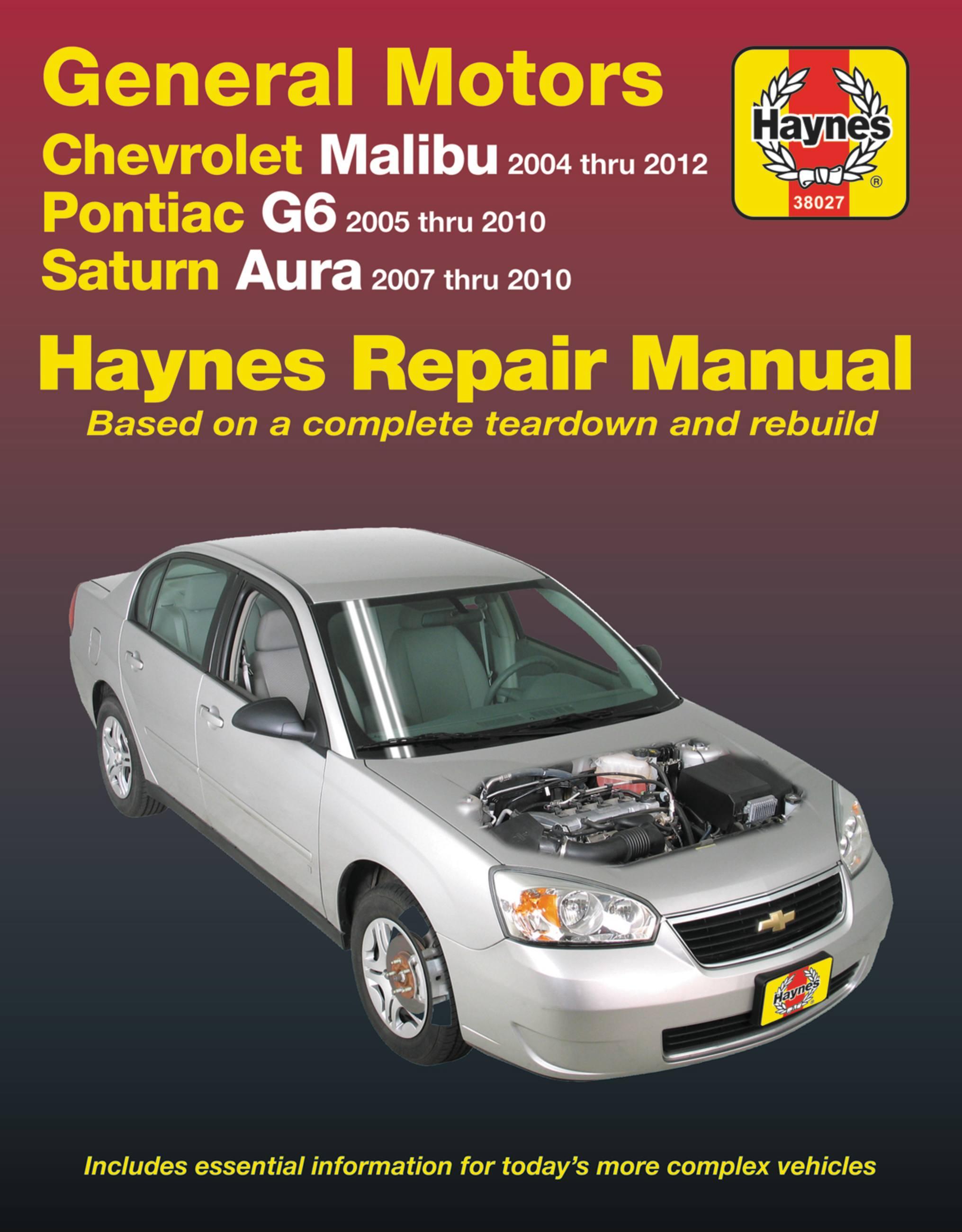 Vorderes Coverbild Chevrolet Malibu, Pontiac G6 & Saturn Aura '04-'12