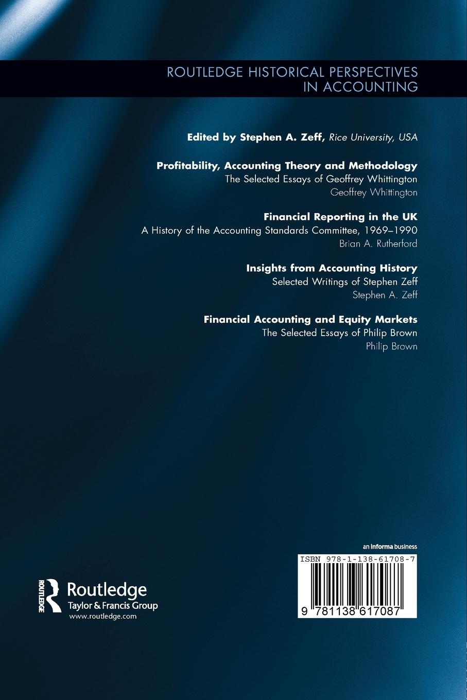 Rückseitencover Financial Accounting and Equity Markets