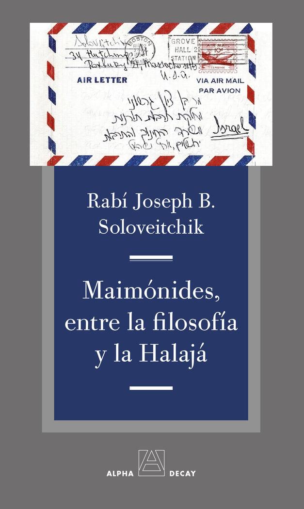 Vorderes Coverbild Maimonides, entre la filosofia y la Halajá
