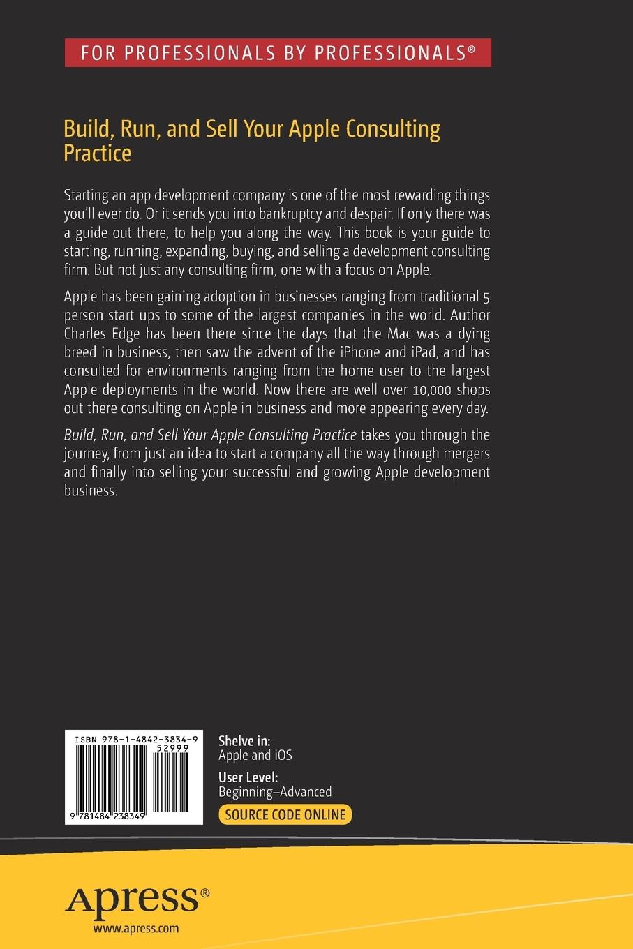 Rückseitencover Build, Run, and Sell Your Apple Consulting Practice