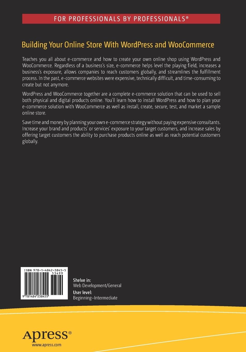 Rückseitencover Building Your Online Store With WordPress and WooCommerce
