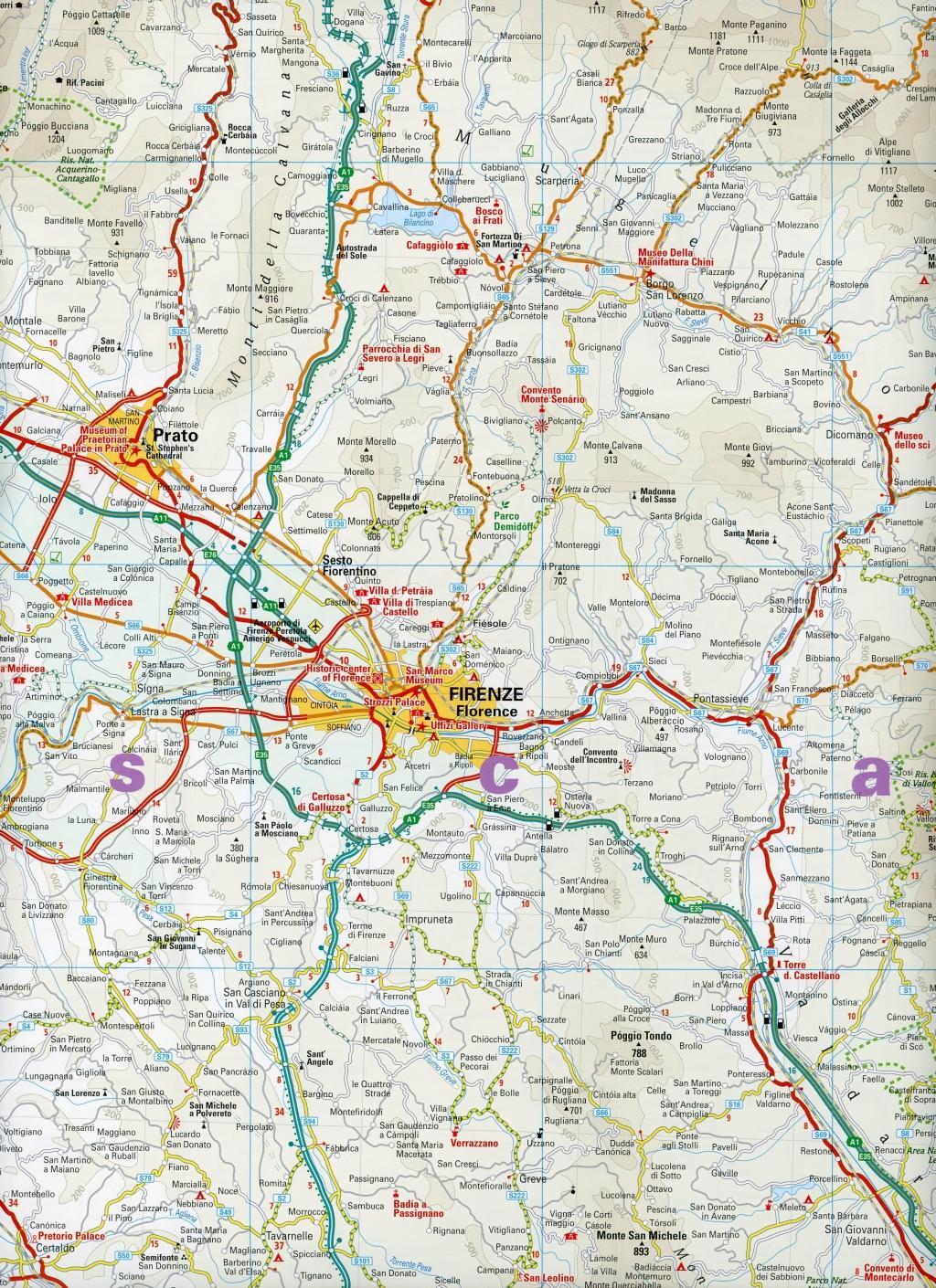 Beispielinhalt (Bild) Reise Know-How Landkarte Toskana (1:200.000)