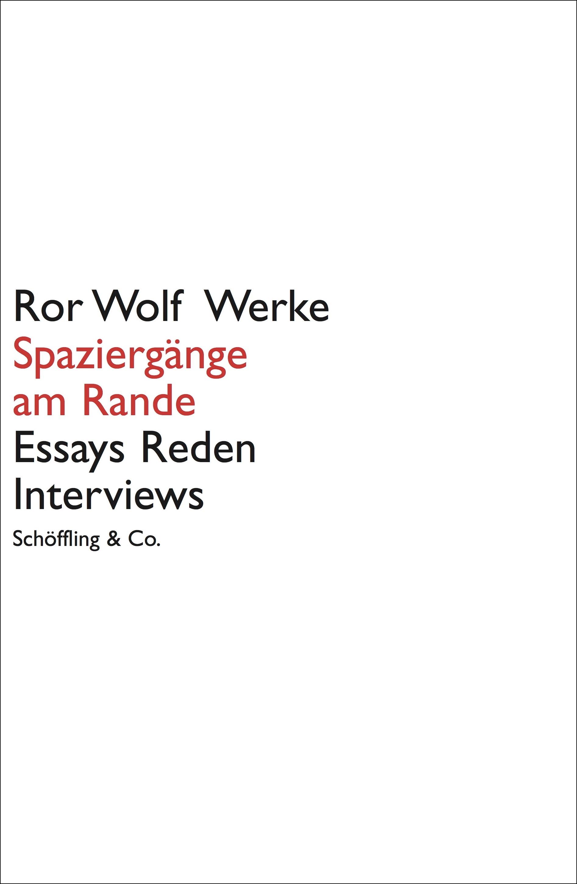 Vorderes Coverbild Spaziergänge am Rande