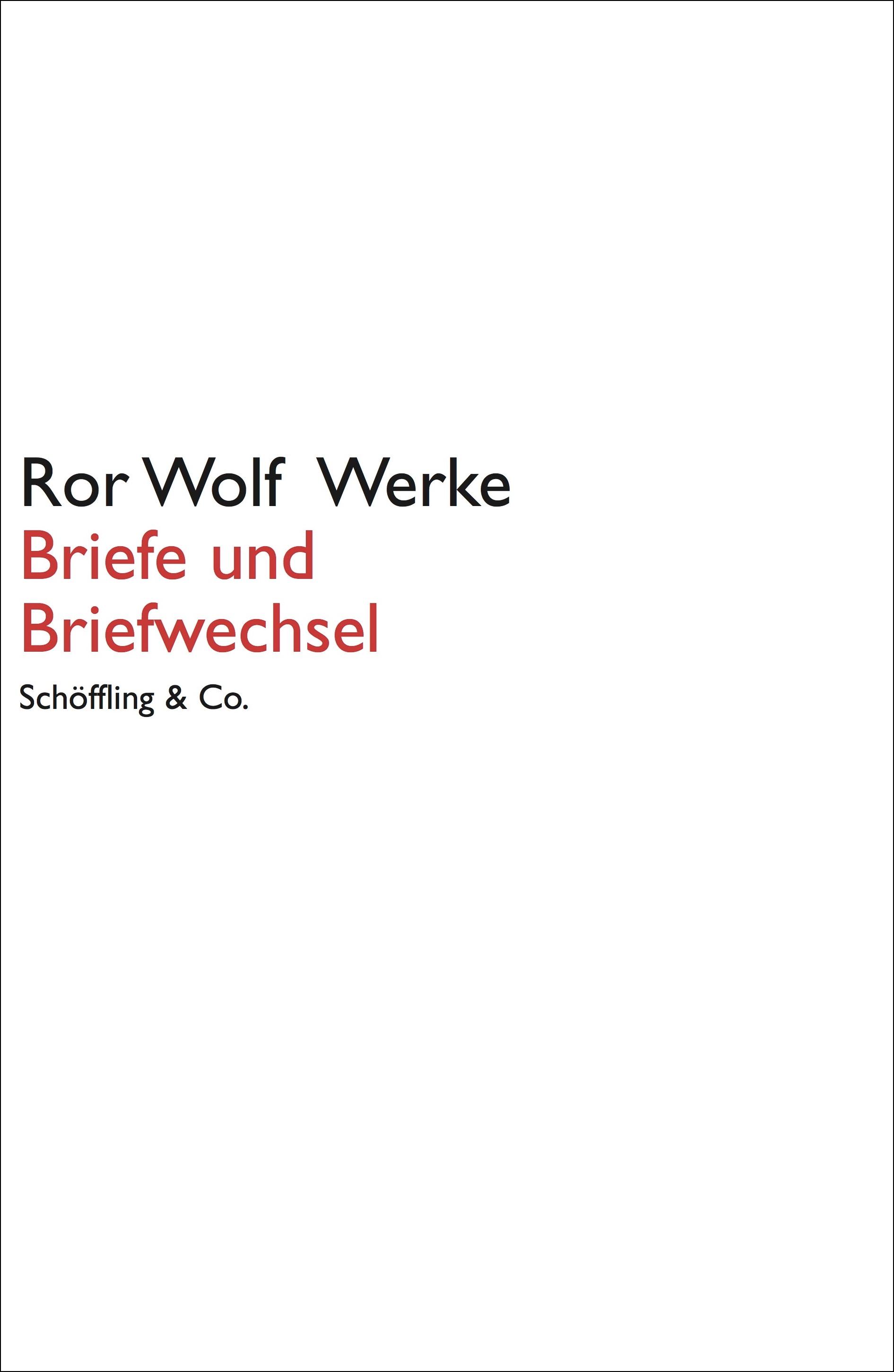 Vorderes Coverbild Briefe und Briefwechsel