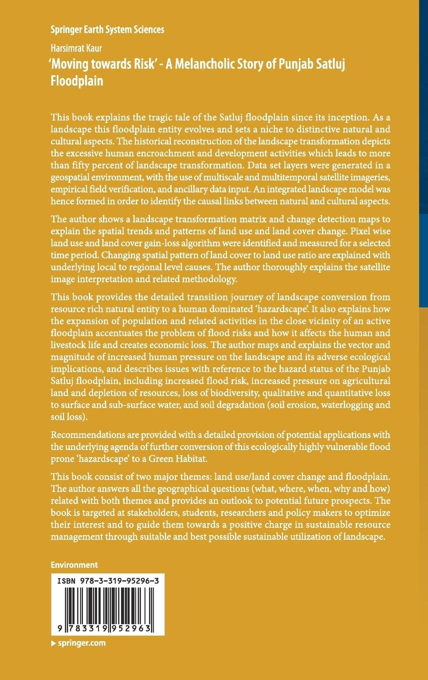 Rückseitencover 'Moving towards Risk' - A Melancholic Story of Punjab Satluj Floodplain