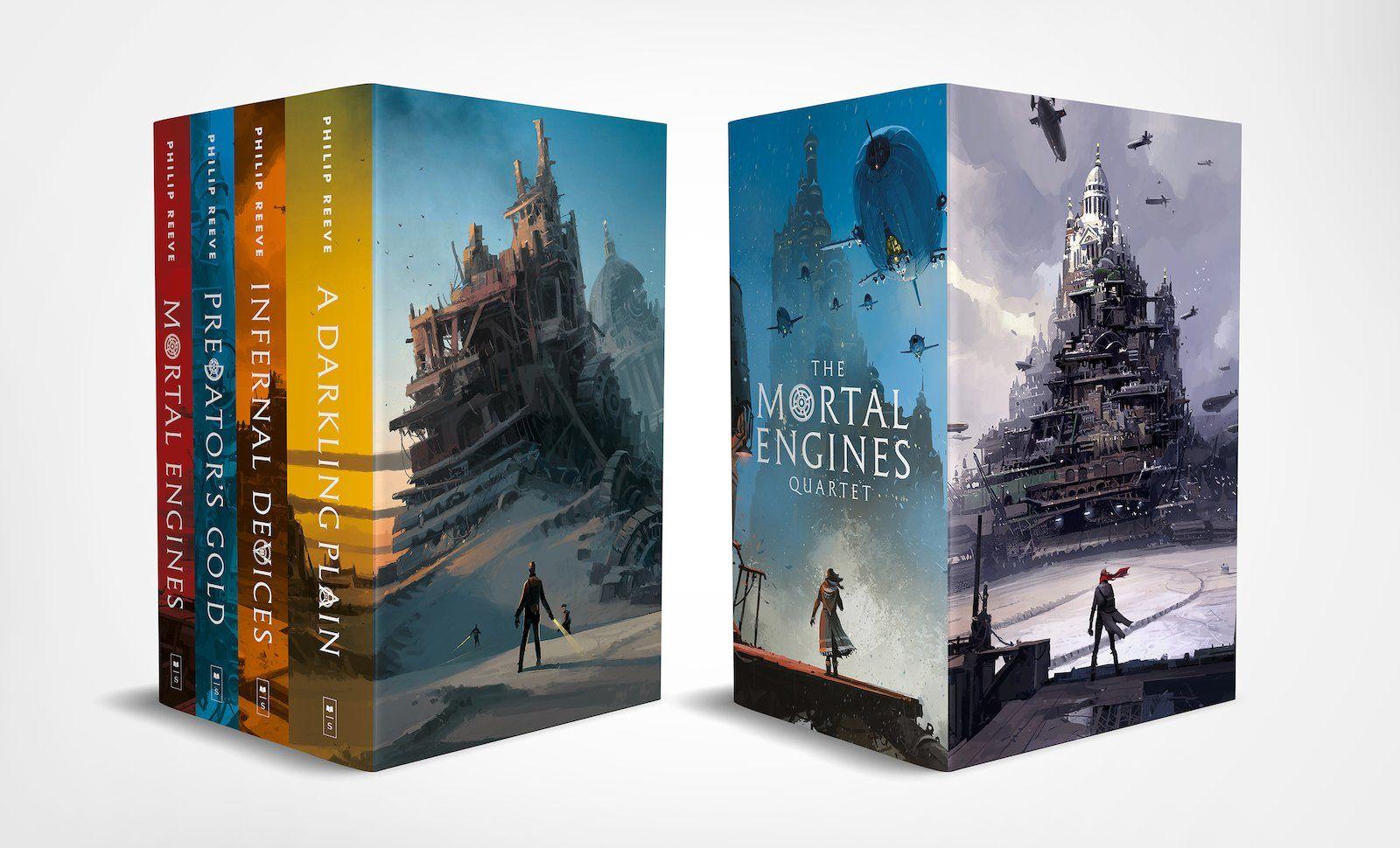 Vorderes Coverbild Mortal Engines (Ian McQue boxset x4)