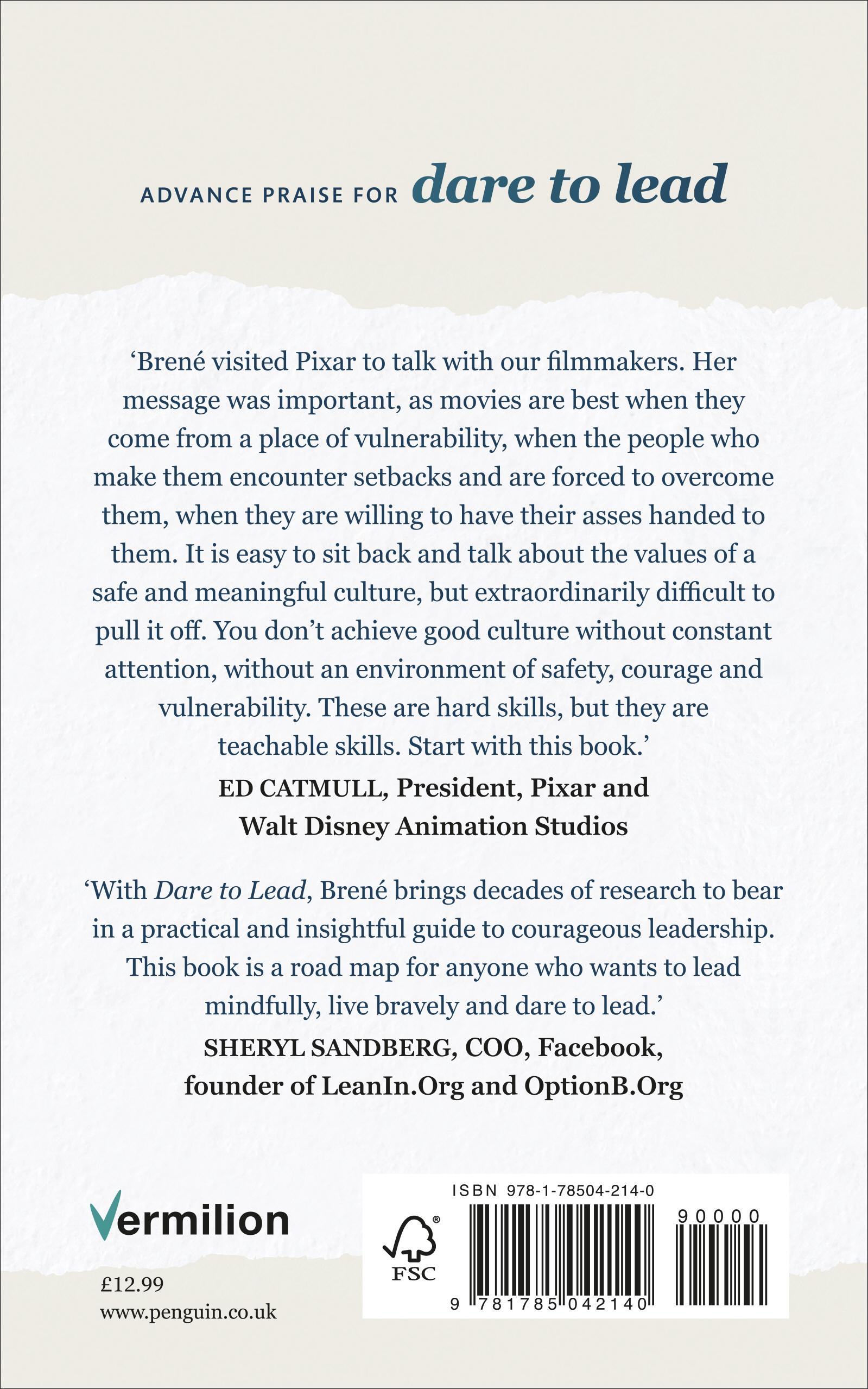 Rückseitencover Dare to Lead