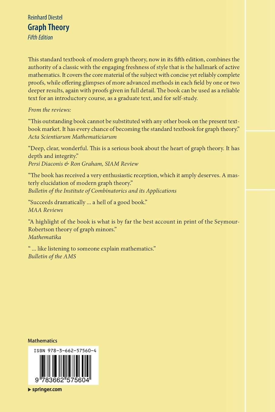 Rückseitencover Graph Theory