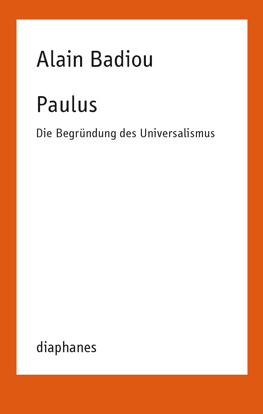Vorderes Coverbild Paulus