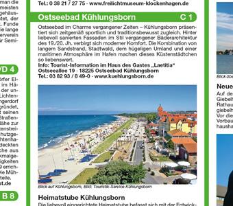 Beispielinhalt (Bild) Hansestadt Rostock, Ostseebäder Kühlungsborn, Warnemünde, Graal-Müritz 1:50 000