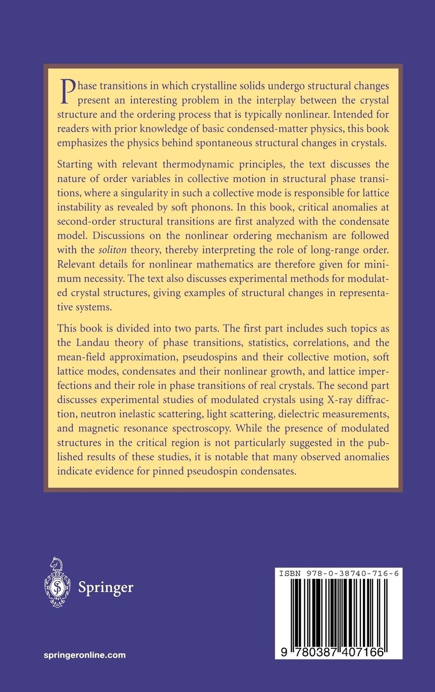 Rückseitencover The Physics of Structural Phase Transitions