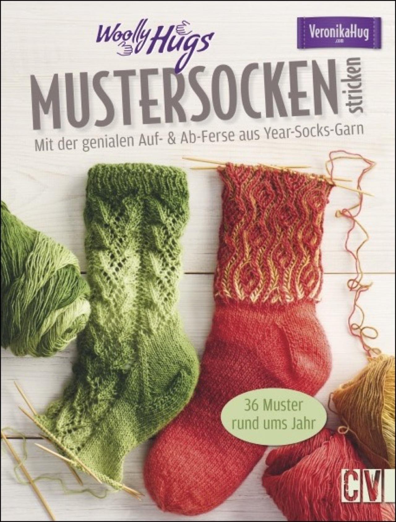 Vorderes Coverbild Woolly Hugs Mustersocken stricken