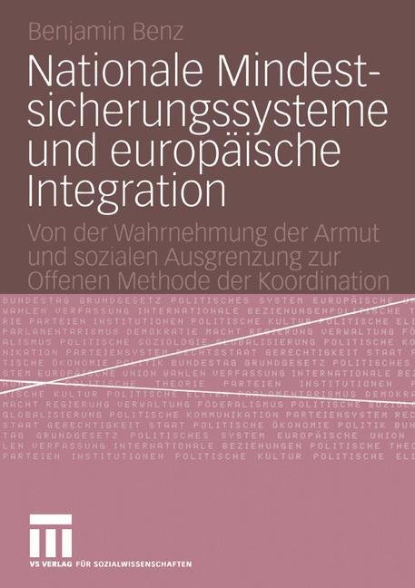 Vorderes Coverbild Nationale Mindestsicherungssysteme und europäische Integration