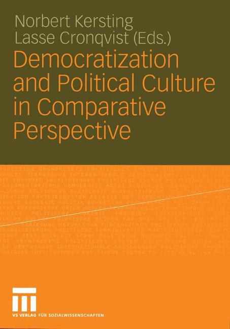 Vorderes Coverbild Democratization and Political Culture in Comparative Perspective