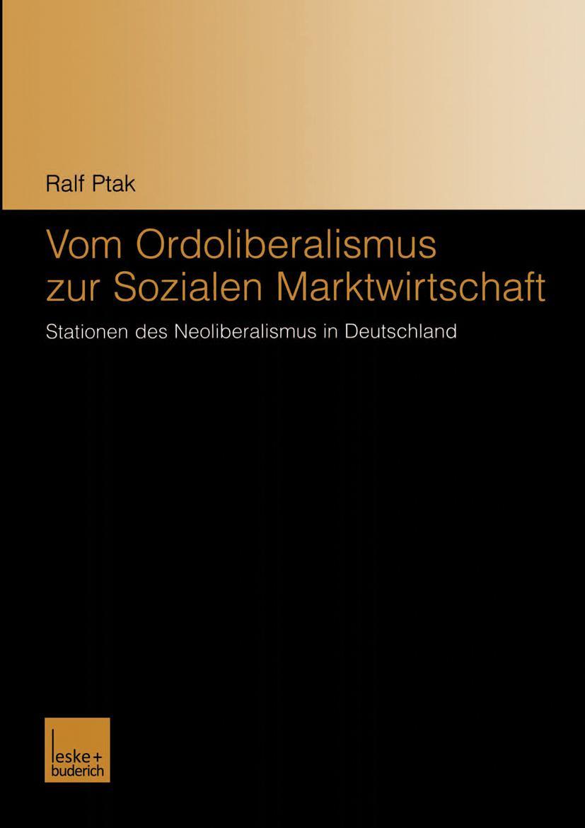 Vorderes Coverbild Vom Ordoliberalismus zur Sozialen Marktwirtschaft