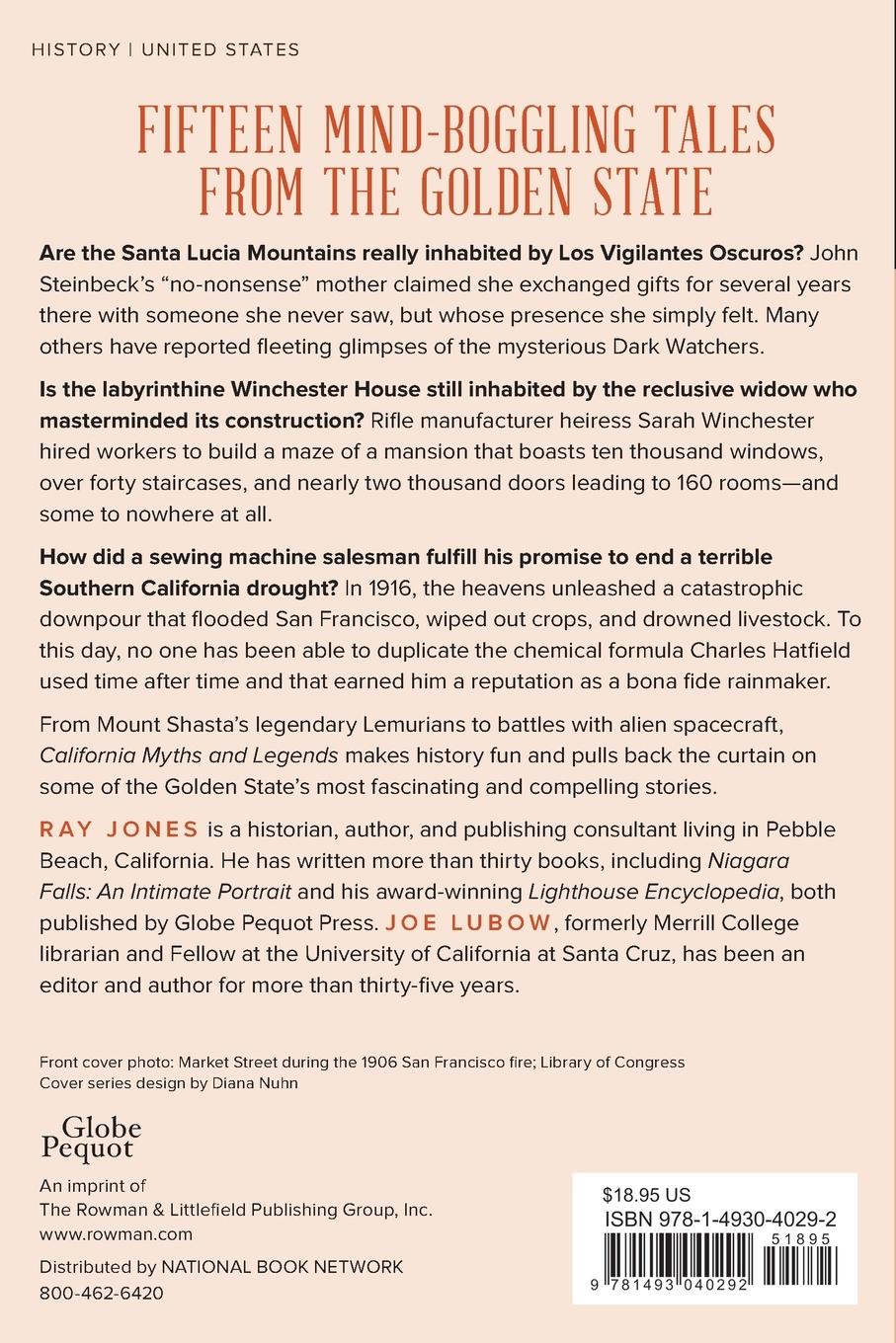 Rückseitencover California Myths and Legends