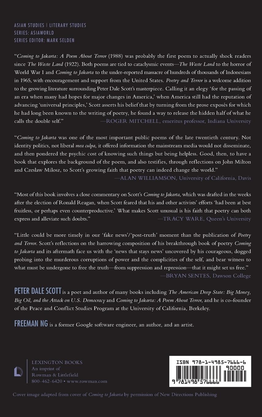 Rückseitencover Poetry and Terror