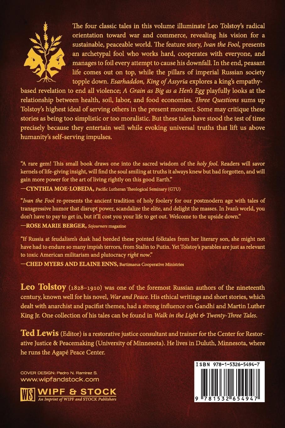 Rückseitencover Ivan the Fool and Three Shorter Tales for Living Peaceably